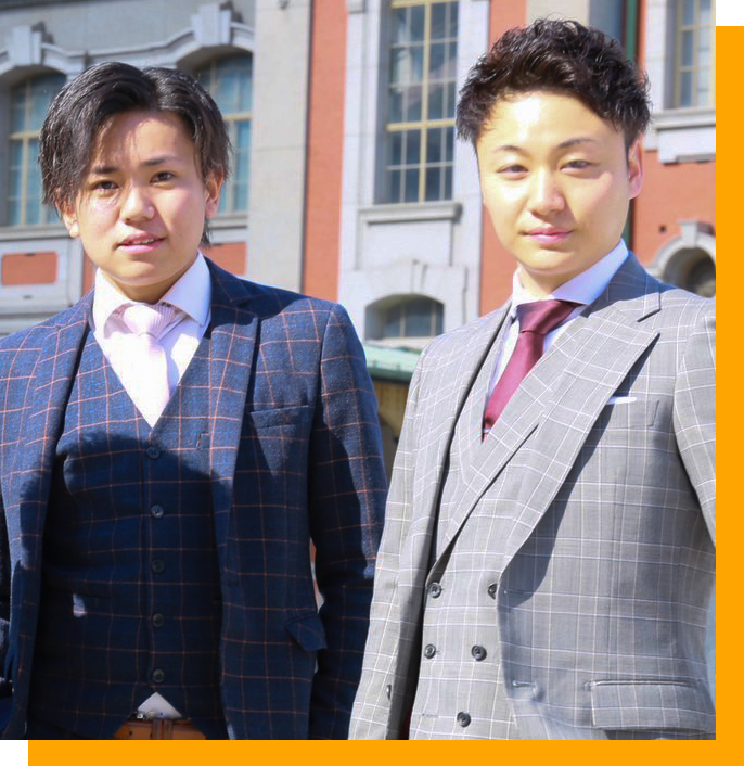 代表取締役 田中竣哉・飯島立紳